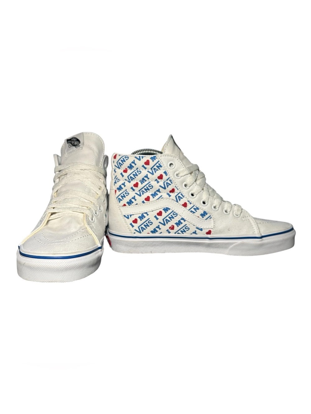 Vans Sk8-Hi 'I Heart Vans' White High-Top Sneakers (Women’s 8.5 Men’s 7) Unisex